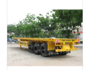 Import Triaxial flat-panel semi-trailer truck HSD9400TPB from chinese wholesale supplier and manufacturer