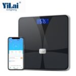 Import TUYA WIFI SCALE with ITO glass white LED display 180KG capacity smart body fat scale from chinese wholesale supplier and manufacturer