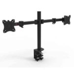 Import Twin Flat Screen Computer Monitor Desk Mount Stand for 12”-32” Two LCD Flat Screen Monit from chinese wholesale supplier and manufacturer