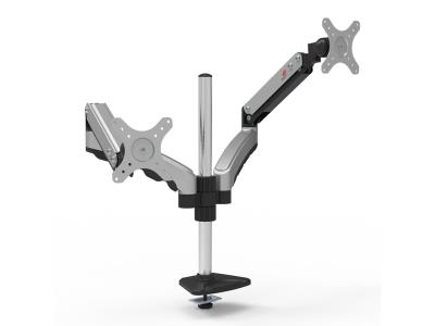 Import Twin Flat Screen With Dual Articulated Arms Desktop Mount For 12”-32” Monitors-HDMG003-2 from chinese wholesale supplier and manufacturer