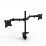 Import Twin Flat ScreenComputer Monitor Desk Mount Stand for 12”-24” Two LCD Flat Screen Moni from chinese wholesale supplier and manufacturer