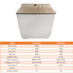 Import Twin-tub Semi-automatic Washer from chinese wholesale supplier and manufacturer