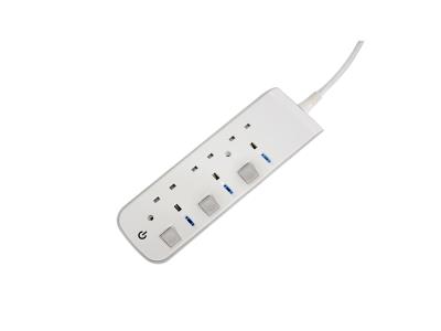 Import UK-style extension socket with individual switches from chinese wholesale supplier and manufacturer