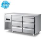Import Undercounter 6 Drawers Refrigerator Kitchen Cabinet Freezer Commercial Workbench Fridge Co from chinese wholesale supplier and manufacturer