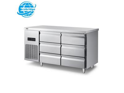 Import Undercounter 6 Drawers Refrigerator Kitchen Cabinet Freezer Commercial Workbench Fridge Co from chinese wholesale supplier and manufacturer
