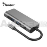 Import USB C Docking Station, 7 in 1 Type-C Hub with PD,2 USB 3.0 Ports,4K to HDMI,VGA,Gigabit Et from chinese wholesale supplier and manufacturer