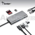 Import USB C Docking Station,8 in 1 Type-c Hub with PD,3 USB 3.0 Ports,4K to HDMI,SD/TF Card Read from chinese wholesale supplier and manufacturer