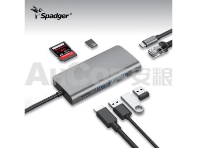 Import USB C Docking Station,8 in 1 Type-c Hub with PD,3 USB 3.0 Ports,4K to HDMI,SD/TF Card Read from chinese wholesale supplier and manufacturer