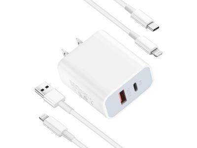 Import Us/Eu/Uk Plug 20W 2-Port Qc 3.0 Fast Charger Adapter for iphone 12 Pro Samsung HuaWei from chinese wholesale supplier and manufacturer