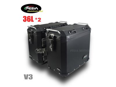 Import V3-3b Motorcycle Aluminum Box 36L Top Case Side Pannier Scooter Rear Trunk PEDA Motor from chinese wholesale supplier and manufacturer