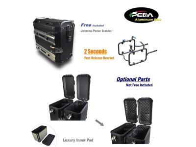 Import V3-4 Motorcycle Aluminum Box 28L 36L Top Case Side Pannier Scooter Rear Trunk PEDA Motor from chinese wholesale supplier and manufacturer