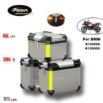 Import V5-36 Motorcycle Aluminum Box LED 45L Top Case 39L Side Panniers For BMW R1200GS R1250GS from chinese wholesale supplier and manufacturer