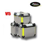 Import V5-4-1 Motorcycle Aluminum Box with LED Winker 39L Top Case Side Pannier Scooter Rear from chinese wholesale supplier and manufacturer