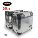 Import V5-4-2 Motorcycle Aluminum Box with LED Winker 39L Top Case Side Pannier Scooter Rear from chinese wholesale supplier and manufacturer