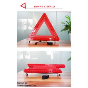 Import vehicle emergency traffic triangles with lights from chinese wholesale supplier and manufacturer