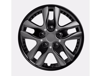 Import Wholesale PP ABS Plastic Bicolor Auto Center Wheel Hubcaps,12″13″14″15″16″ universal Bla from chinese wholesale supplier and manufacturer