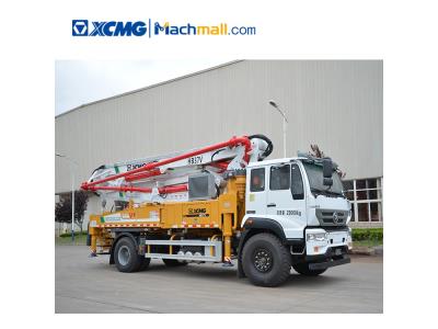 Import XCMG official HB37V China 37m small hydraulic concrete boom pump truck price from chinese wholesale supplier and manufacturer