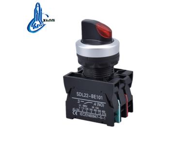 Import XDL22-CK4465 3 position red push button switch with position led indicator from chinese wholesale supplier and manufacturer