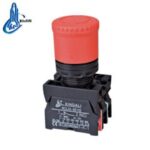 Import XDL22-ES445 mushroom head switch plastic red pushbutton emergency stop button from chinese wholesale supplier and manufacturer
