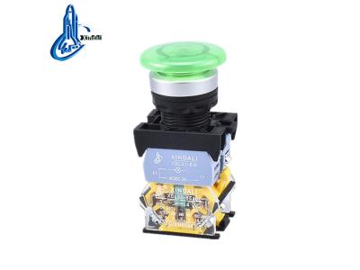 Import XDL32-CWC35 Green LED Indicator Light Mushroom Push Button Switch with Lamp from chinese wholesale supplier and manufacturer
