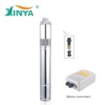Import XINYA 3″ 24V 140W DC solar energy submersible screw water pump (3SPST1.3/50-D24/140) from chinese wholesale supplier and manufacturer