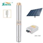 Import XINYA 3″ PPO impeller 72V solar centrifugal pump submersible pump (3SPC4.5/95-D72/1000) from chinese wholesale supplier and manufacturer