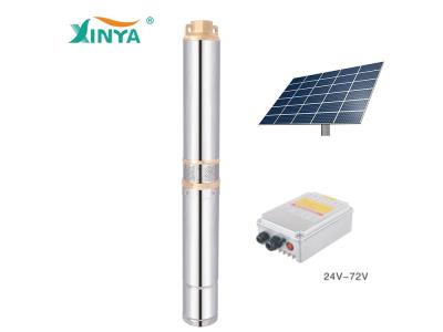Import XINYA 4″ PPO plastic impeller 72V 1300w solar pump (4SPC15/70-D72/1300) from chinese wholesale supplier and manufacturer