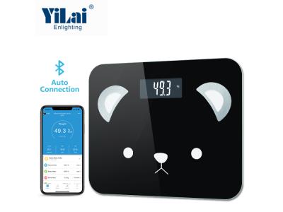 Import Yilai Factory OEM Electronic Scale 6mm tempered glass+ABS plastic Bluetooth Smart Scale from chinese wholesale supplier and manufacturer