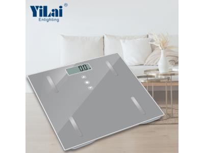 Import Yilai golden size grey color body composition BMI scale body fat measurement scale from chinese wholesale supplier and manufacturer