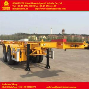 Import 2 Axles 40FT Container Skeleton Semi Trailer from chinese wholesale supplier and manufacturer