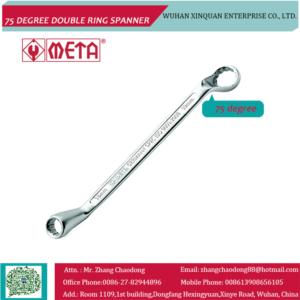 Import 75 degree double ring spanner from chinese wholesale supplier and manufacturer