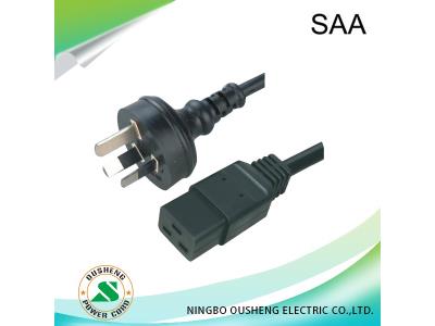 Import Australia AS/NZ 3112 Plug to IEC 60320 C19 Power Cord from chinese wholesale supplier and manufacturer