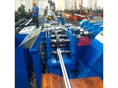 Import Automatic ceiling t-grids shaped steel bar frame metal stud and track t grid machine from chinese wholesale supplier and manufacturer