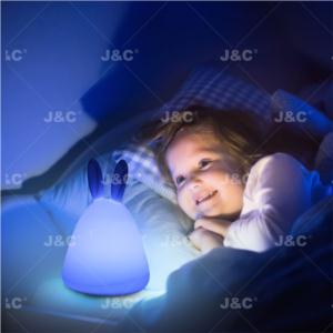 Import J&C LED Kids light KNL03/04 Rabbit shape silicone lamp nursery night light for baby color changing lamps for bedrooms gift pat light with Touch Sensor 3*AA battery use or recargeable battery from chinese wholesale supplier and manufacturer