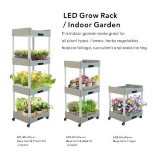Import J&C MG-MiniFarm-Base Unit indoor grow rack grow light home garden grow light kits grow stand horticultural lighting furniture lighting decorative lighting connectable space saving from chinese wholesale supplier and manufacturer