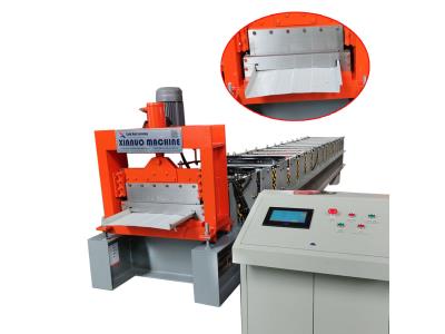 Import join-hidden steel metal roof machine Joint-hidden type big span Steel Roof panel construct from chinese wholesale supplier and manufacturer