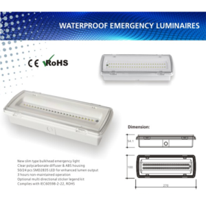 Import LED waterproof emergency luminaires from chinese wholesale supplier and manufacturer