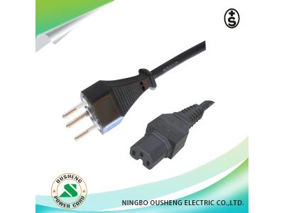 Import Switzerland 3 pin plug to IEC 60320 C15 power cord from chinese wholesale supplier and manufacturer