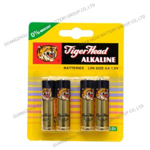 Import TIGER HEAD BRAND ALKALINE BATTERY ART NO.3646 LR6 AM-3 AA SIZE from chinese wholesale supplier and manufacturer