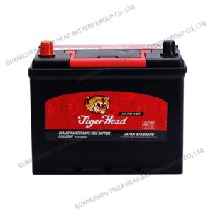 Import Tiger Head Brand N50ZMF 12V 60AH Car Lead Acid Battery from chinese wholesale supplier and manufacturer