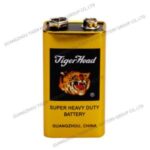 Import TIGER HEAD BRAND SUPER HEAVY DUTY BATTERY 6F22 9V SIZE from chinese wholesale supplier and manufacturer