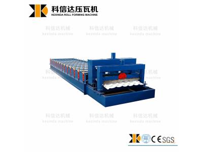 Import zinc sheet price colored coated steel glazed tile roofing panel roll forming machinery from chinese wholesale supplier and manufacturer