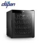 Import 16 bottle thermoelectric glass door single zone wine cooler with led light from chinese wholesale supplier and manufacturer