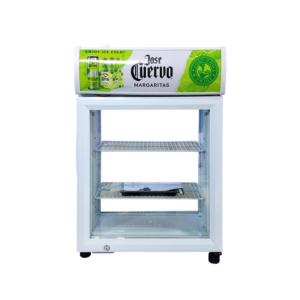 Import 35L double door beverage display cooler from chinese wholesale supplier and manufacturer