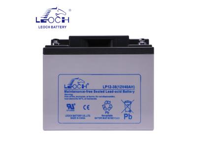 Import 38Ah lead acid battery LP12-38 from chinese wholesale supplier and manufacturer
