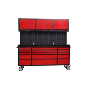 Import 72 inch red coating tool chest with pegboard from chinese wholesale supplier and manufacturer