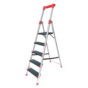 Import Aluminium 5 step household ladder with work tray from chinese wholesale supplier and manufacturer