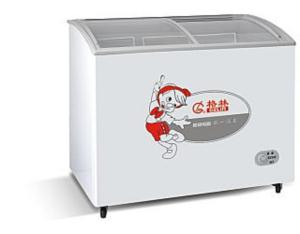 Import Curved glass door chest freezer from chinese wholesale supplier and manufacturer