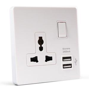 Import DELIXI 220V 3 Pin Plug 13A 5 Pin Zigbee Universal Uk Electrical Multi Wall Socket Outlet Panel Switch Dual Usb Charger Port from chinese wholesale supplier and manufacturer