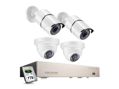 Import HD 1080p 4 Channel POE IP Cameras NVR System CCTV IP Cameras kits from chinese wholesale supplier and manufacturer